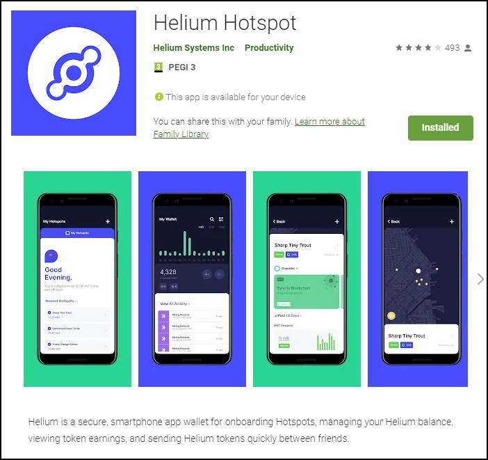 Helium Hotspot App